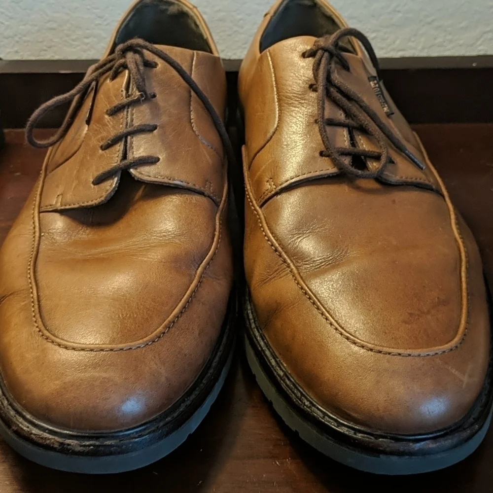 Men's MEPHISTO Goodyear Welt Lace Up Leather Shoes